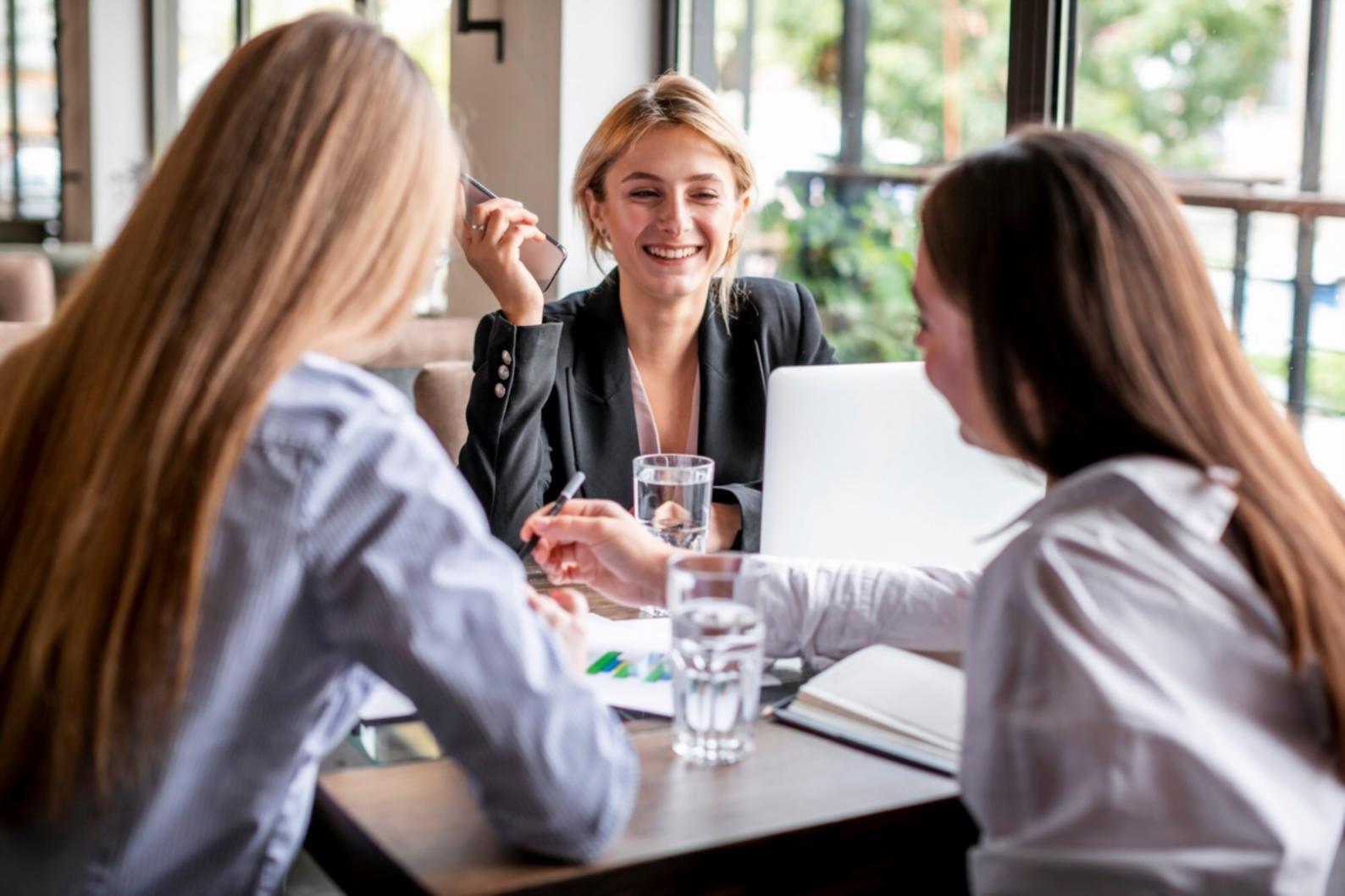 Professional team collaboration session